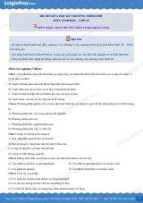 Đề thi giữa kì 1 Sinh 10 Chân trời sáng tạo - Đề số 4